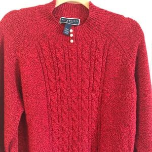 Karen Scott red sweater... super soft!